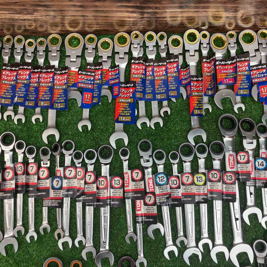 未使用品 ギアレンチ まとめ売り② KTC スーパーツール TONE等 サイズ複数 100個セット！【川越店】