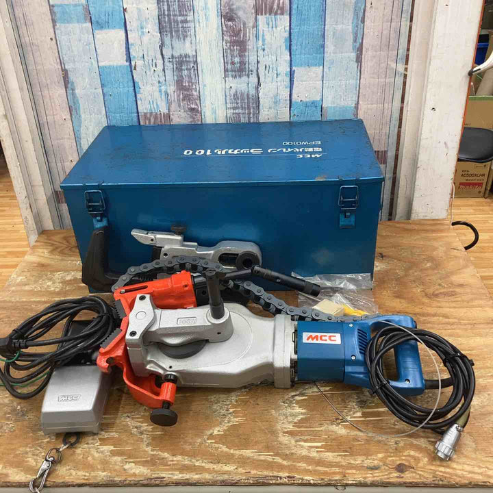 ◇MCC(松阪鉄工所) 電動パイプレンチ ラッカル100 EPW0100 通電確認済み【柏店】