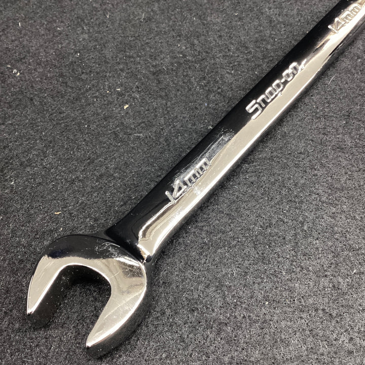 スナップオン(Snap-on) オープンエンドフレアナットレンチ 14mm 14mm RXSM14B フレア側のみ15°オフセット付  【越谷店】