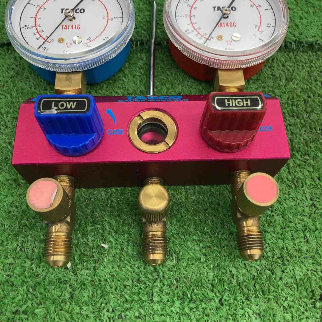 【現状品】 イチネンタスコ/TASCO ゲージマニホールド・TA-122G-1 【桶川店】