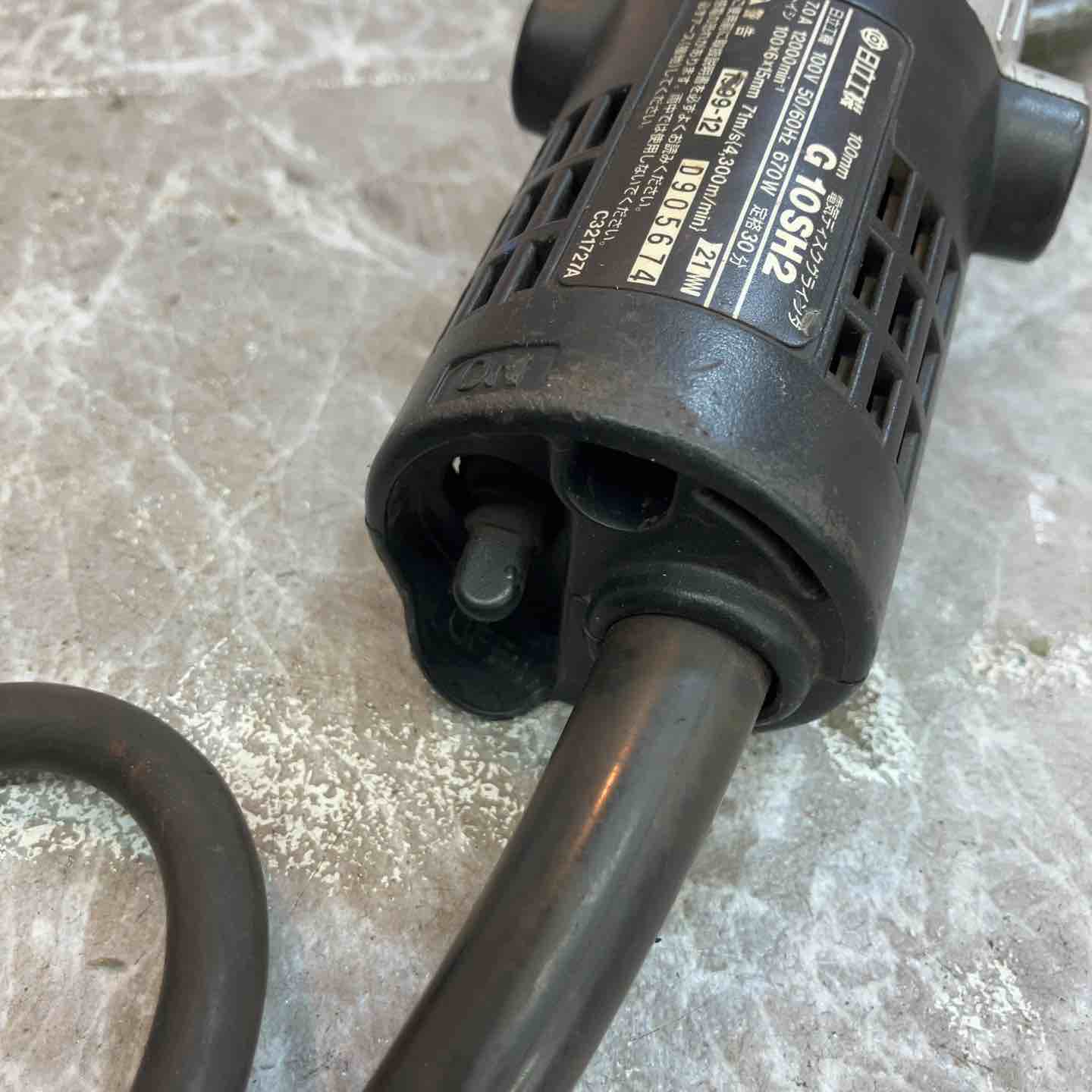 ◇ハイコーキ(HIKOKI ※旧:日立工機) ディスクグラインダー 100mm G10SH2 細径【八潮店】 ◇ハイコーキ(HIKOKI ※旧:日立工機) ディスクグラインダー 100mm