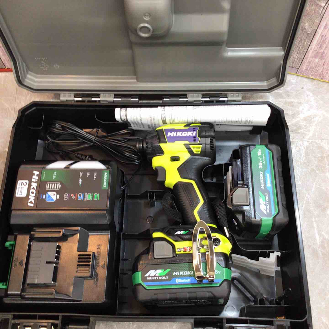 【未使用品】ハイコーキ Hikoki 36V コードレスインパクトドライバ スパイダーイエロー WH36DD(2XHYSZ) 2台セット【八潮店】