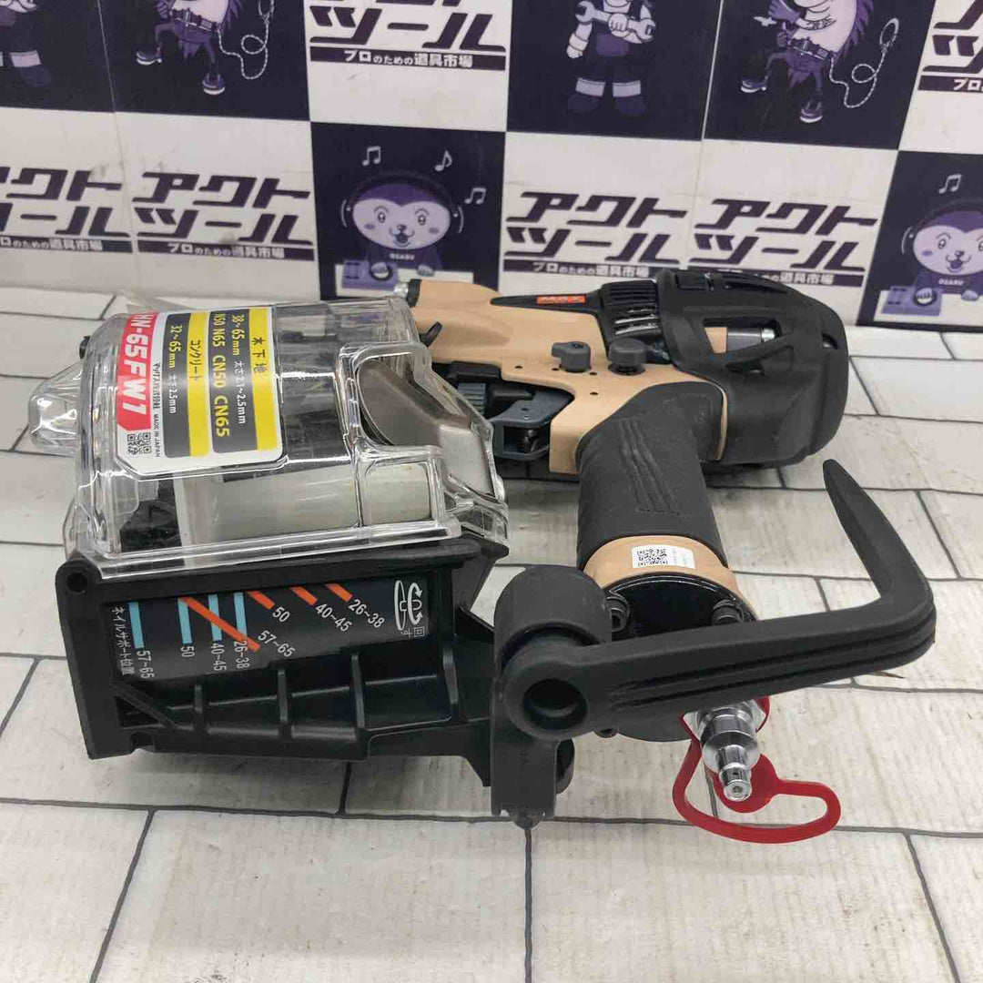 ★マックス(MAX) 高圧エア釘打ち機 HN-65FW1(V)_サンドベージュ【所沢店】