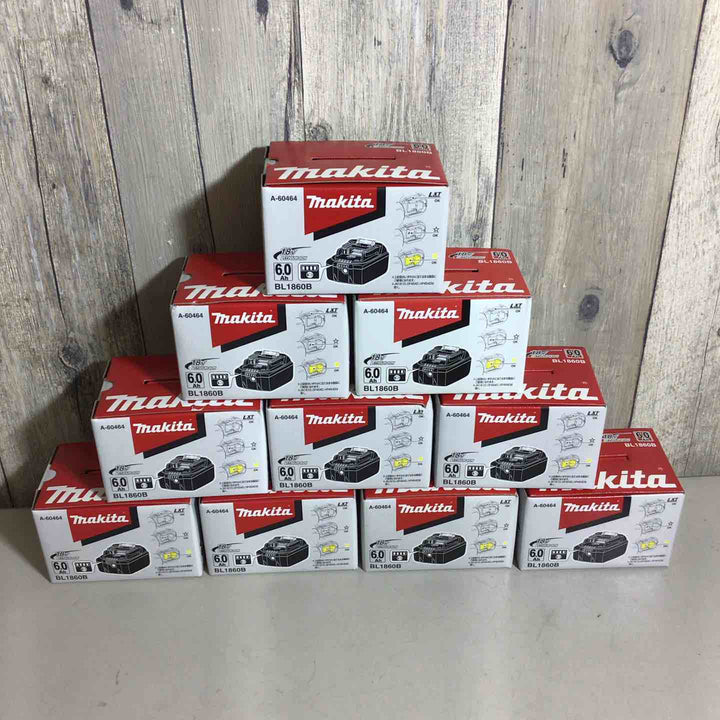 【未使用品】 純正 マキタ makita リチウムイオンバッテリー 18V/6.0Ah BL1860B 10個 バッテリー 純正品 18V 【戸田店】