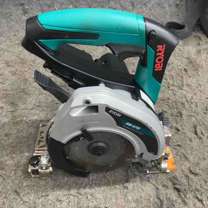 ◇リョービ(RYOBI) コードレス丸ノコ BW-470 14.4V3.0Ahバッテリー1個・充電器・バッグ付き【鴻巣店】