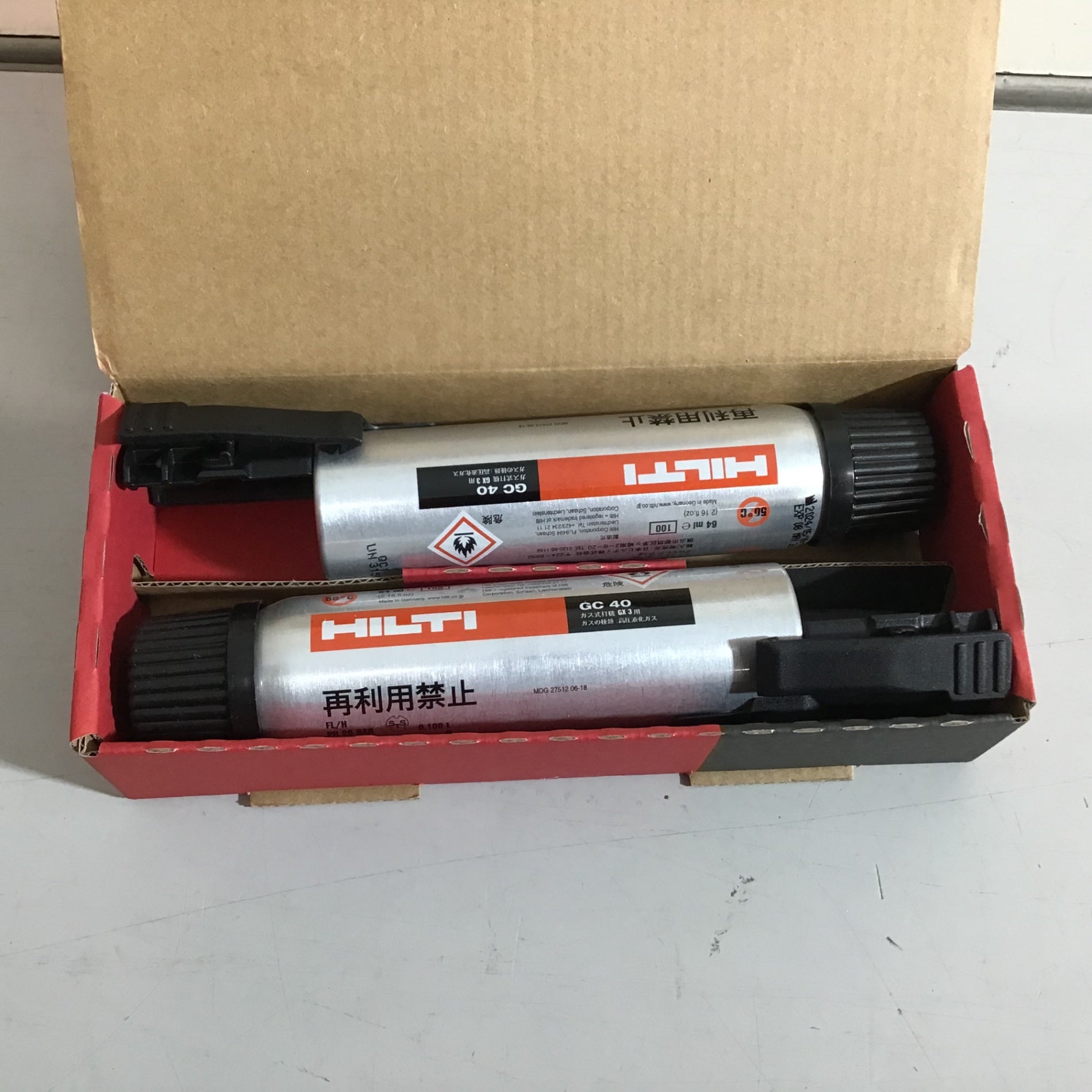 未使用品】 HILTIガスピンセット 1200X-C20G3MX GX3用 ガス銃 GC40