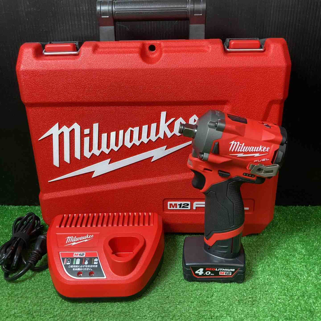 【美品】◇ミルウォーキーツール(Milwaukee) コードレスインパクトレンチ M12 FIWF12-0C JP ◎バッテリー1個付き！(12V・4.0Ah)【岩槻店】