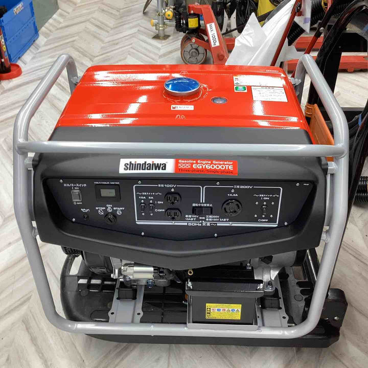 【店頭受取り限定】shindaiwa 新ダイワ 三相200V発電機（ガソリンエンジン）EGY6000TE-A【越谷店】