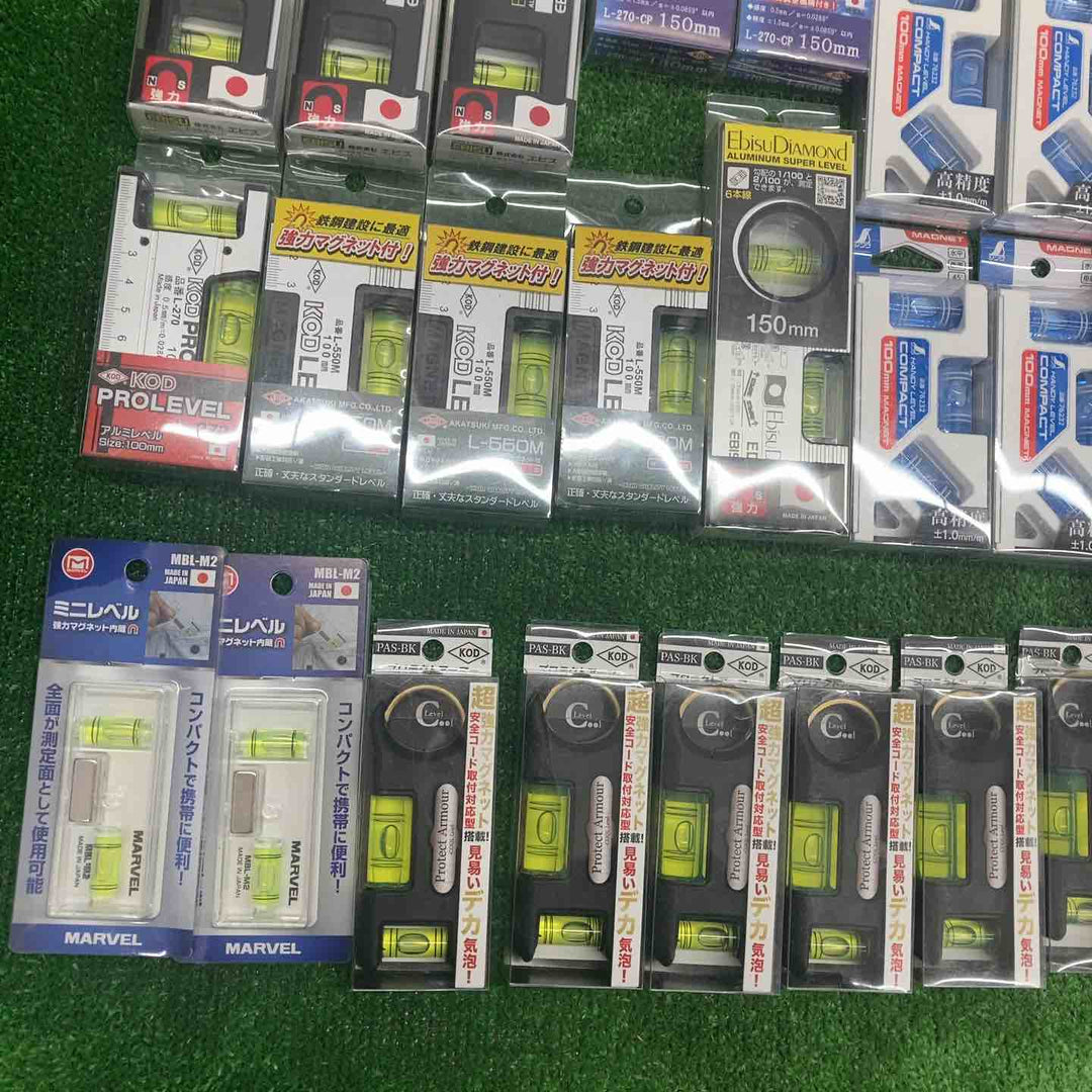 ▼18go【未開封/送料無料】水平器 磁石モデル マグネット付き 40個まとめ売り エビスダイヤモンド KOD シンワ等【川越店】【川越店】