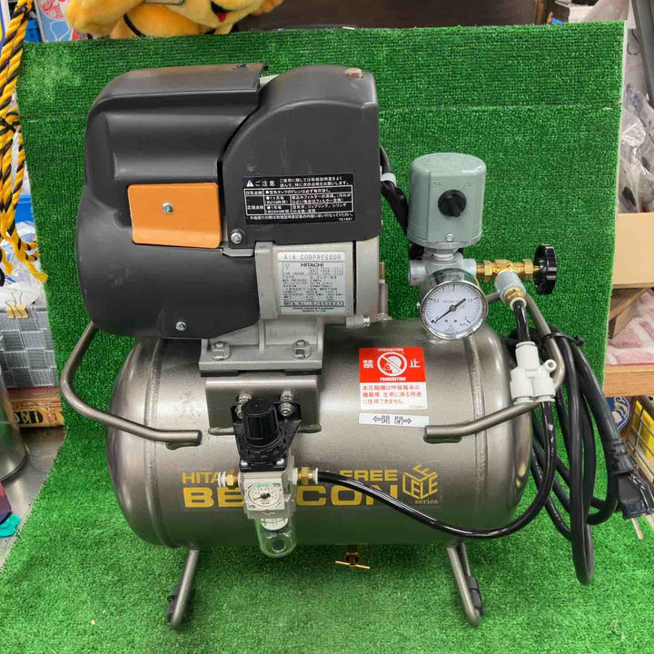 ◇日立産機(HITACHI) ベビコン 0.2LE-8S 常圧エアコンプレッサ【川崎店】