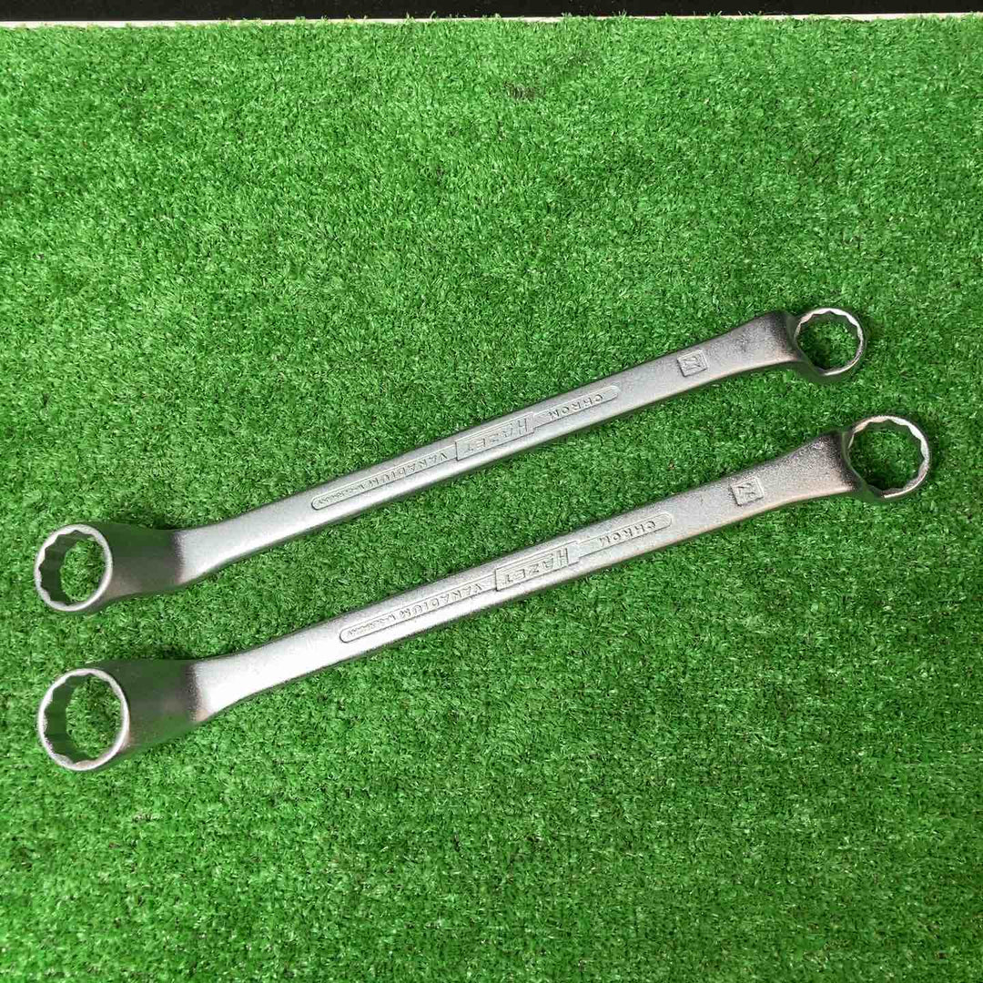 【美品】ハゼット(HAZET) ダブルボックスエンドレンチ(オフセットメガネ) 12本組 630 6mm-32mm【岩槻店】