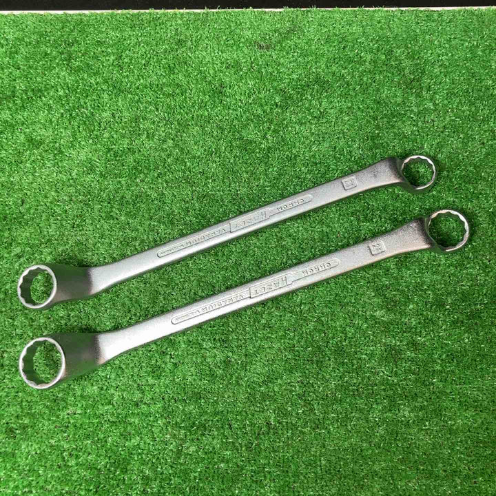【美品】ハゼット(HAZET) ダブルボックスエンドレンチ(オフセットメガネ) 12本組 630 6mm-32mm【岩槻店】