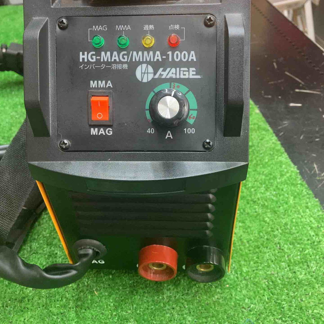 HAIGE(ハイガー) 半自動溶接機 HG-MAG/MMA-100A【川越店】