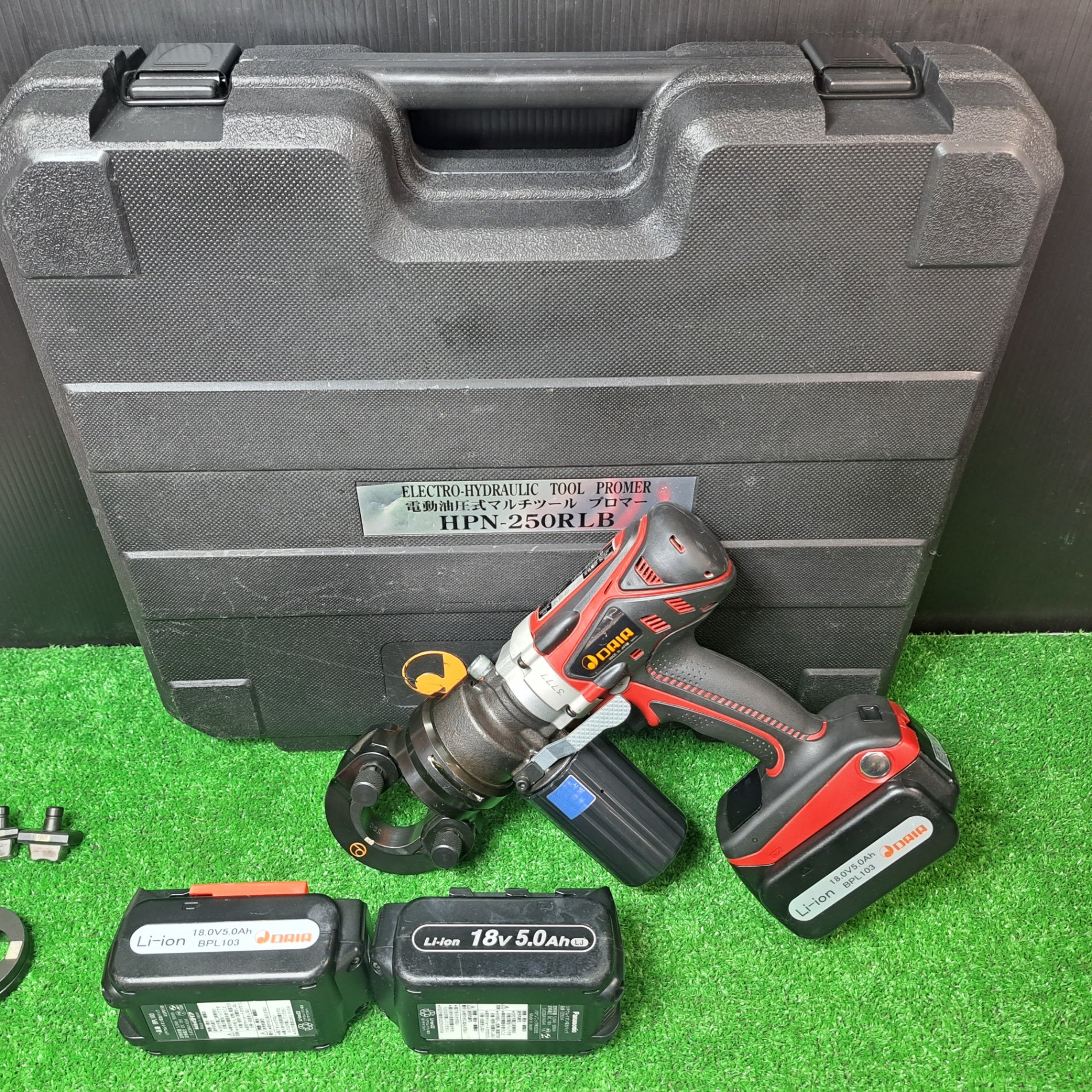 ダイア HPN-250RLB 圧着工具 品 バッテリー×1 充電器 ケース破損有 