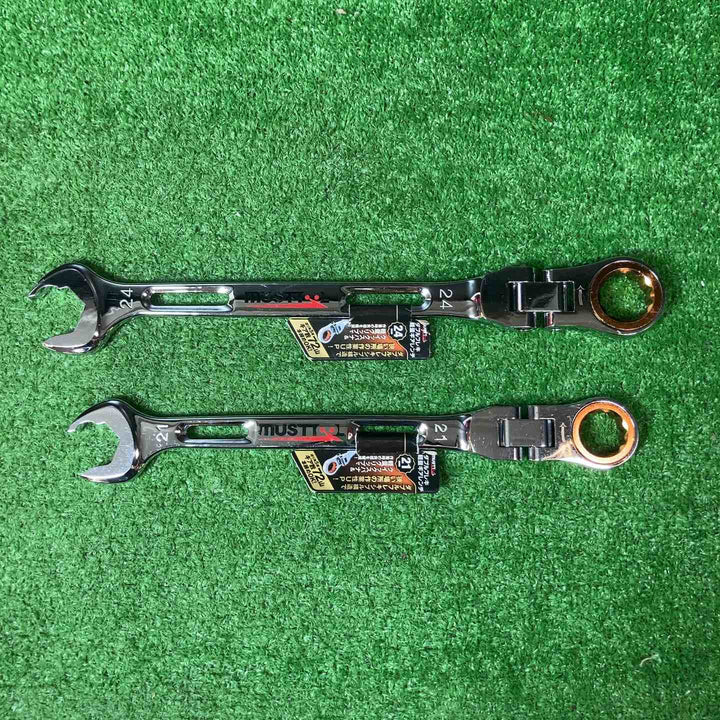 【未使用品(店頭展示品)】マストツール(musttool) ダブルフレキ 軽量ギアレンチ 24～10 計7本セット【岩槻店】