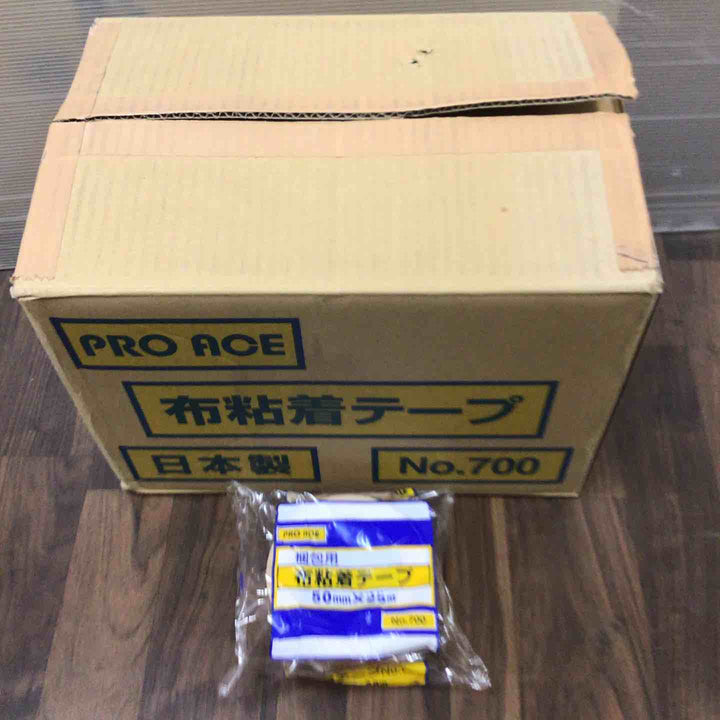 プロエース 梱包用 布粘着テープ No.700 50mm×25m 30巻き入り【川口店】