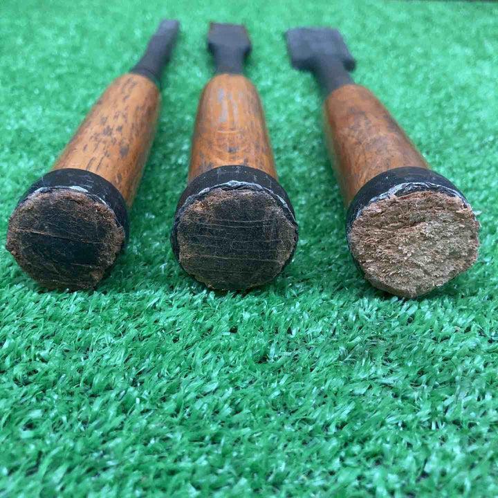 【中古・現状品】 鑿 のみ 銘 正道 約12mm/約24mm/約37mm ＊3本組 【鴻巣店】