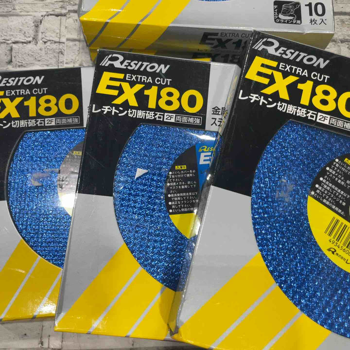 【未使用品】レジトン 切断砥石 EX EXTRA CUT 180mm 金属用 1箱10枚入り×5箱セット ※箱傷みあり【川口店】