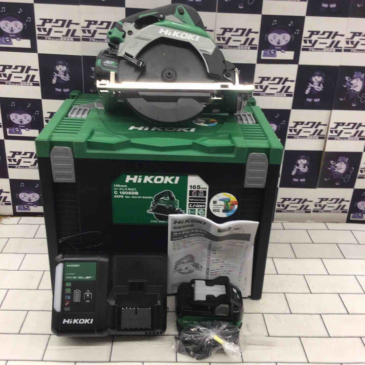 ★ハイコーキ(HIKOKI ※旧:日立工機) コードレスマルノコ C1806DB(2XPZ)【所沢店】