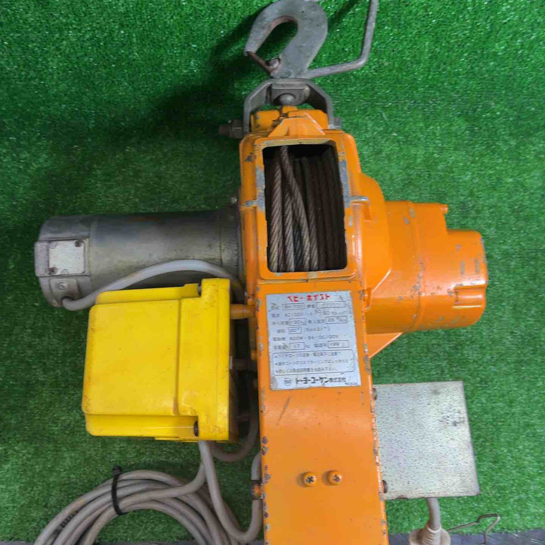 中古品】 トーヨーコーケン (TKK) 電動ウインチ (ワイヤー) ベビー 