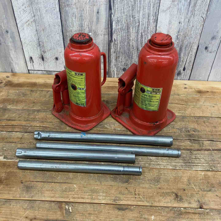 【中古品】 カヤバ(KAYABA) 油圧ジャッキ KJS 100-A1(10TON)・KJS 070-A1(7TON) 2個セット 【東大和店】