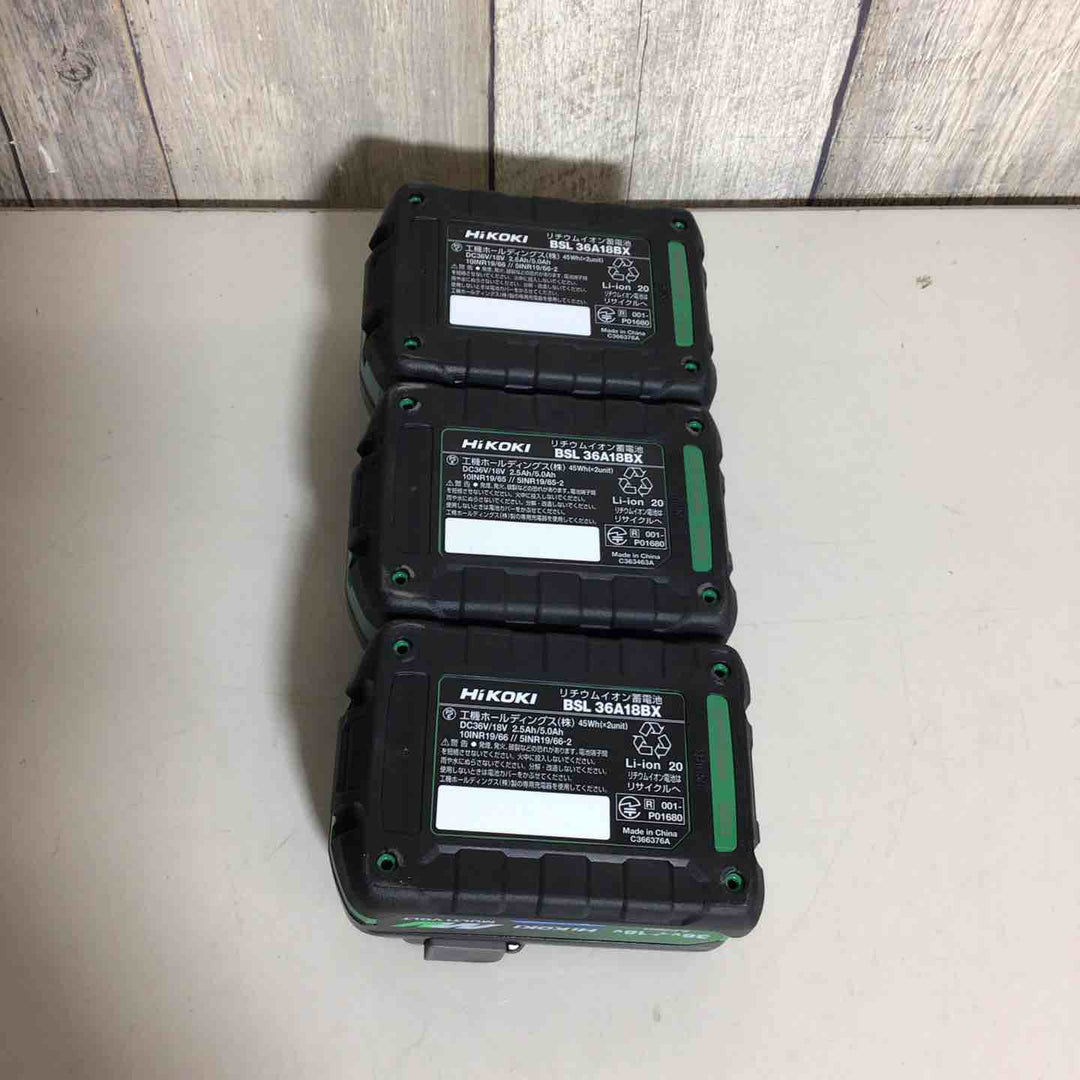 【未使用品】 ハイコーキ HIKOKI 日立 リチウムイオンバッテリー 36V/2.5Ah BSL36A18BX バッテリー 純正  Bluetooth 36V 【戸田店】