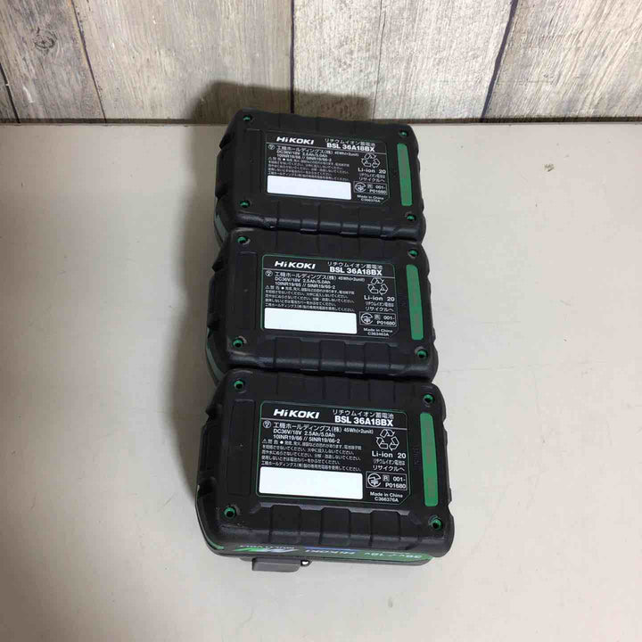 【未使用品】 ハイコーキ HIKOKI 日立 リチウムイオンバッテリー 36V/2.5Ah BSL36A18BX バッテリー 純正  Bluetooth 36V 【戸田店】