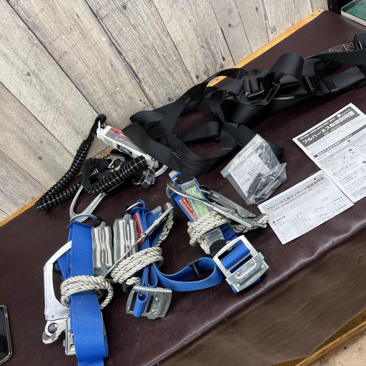【未使用(店頭展示品)】タニザワ フルハーネス UXV-01A-2TRG ツヨロン ランヤード NM-A441-D1 3個セット 未使用保管品【東大和店】