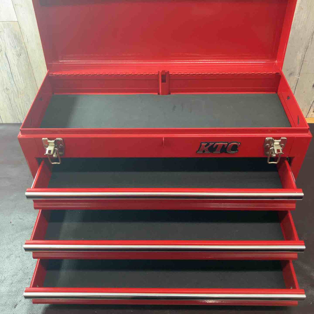 【中古品】◇京都機械工具(KTC) 3段ツールチェスト SKX0203 ※チェストのみ【東大和店】