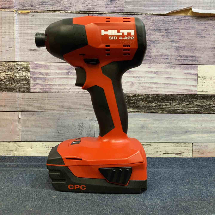 【中古品 美品】★ヒルティ Hilti コードレスインパクトドライバ SID 4-A22 バッテリー2個【八潮店】