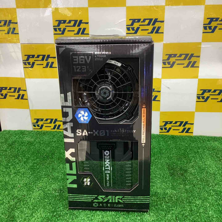 シンメン S-AIR ファン+バッテリーフルセット SA-X01 6ブラック【越谷店】