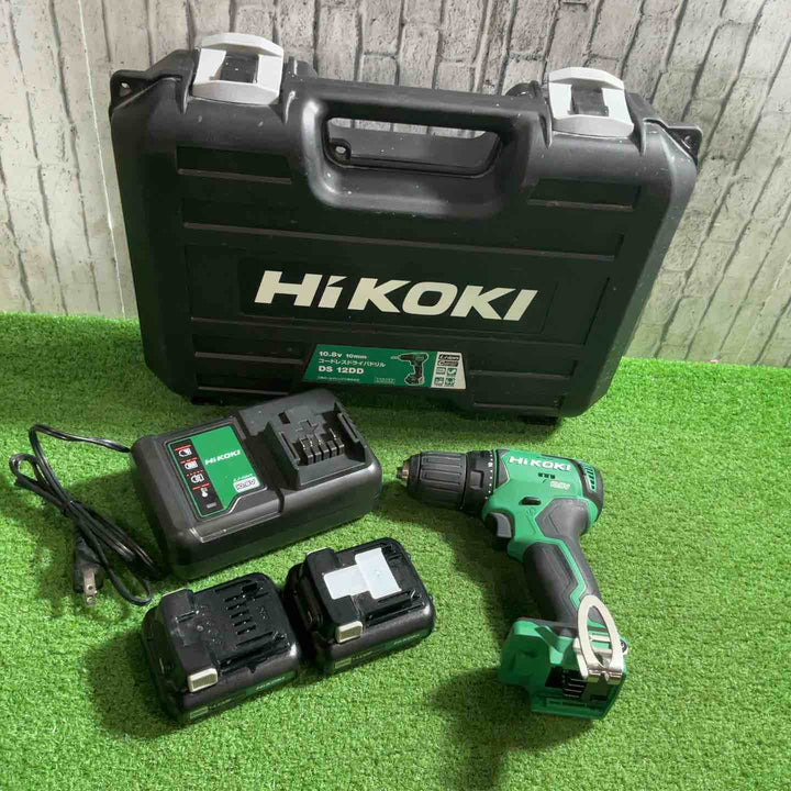 ★ハイコーキ(HIKOKI ※旧:日立工機) コードレスドリルドライバー DS12DD(2LS) 動作確認済【川口店】