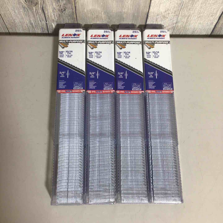 【未使用品(未開封)】 レノックス LENOX セーバーソーブレード レシプロソーブレード 305mm 4個 100枚【戸田店】