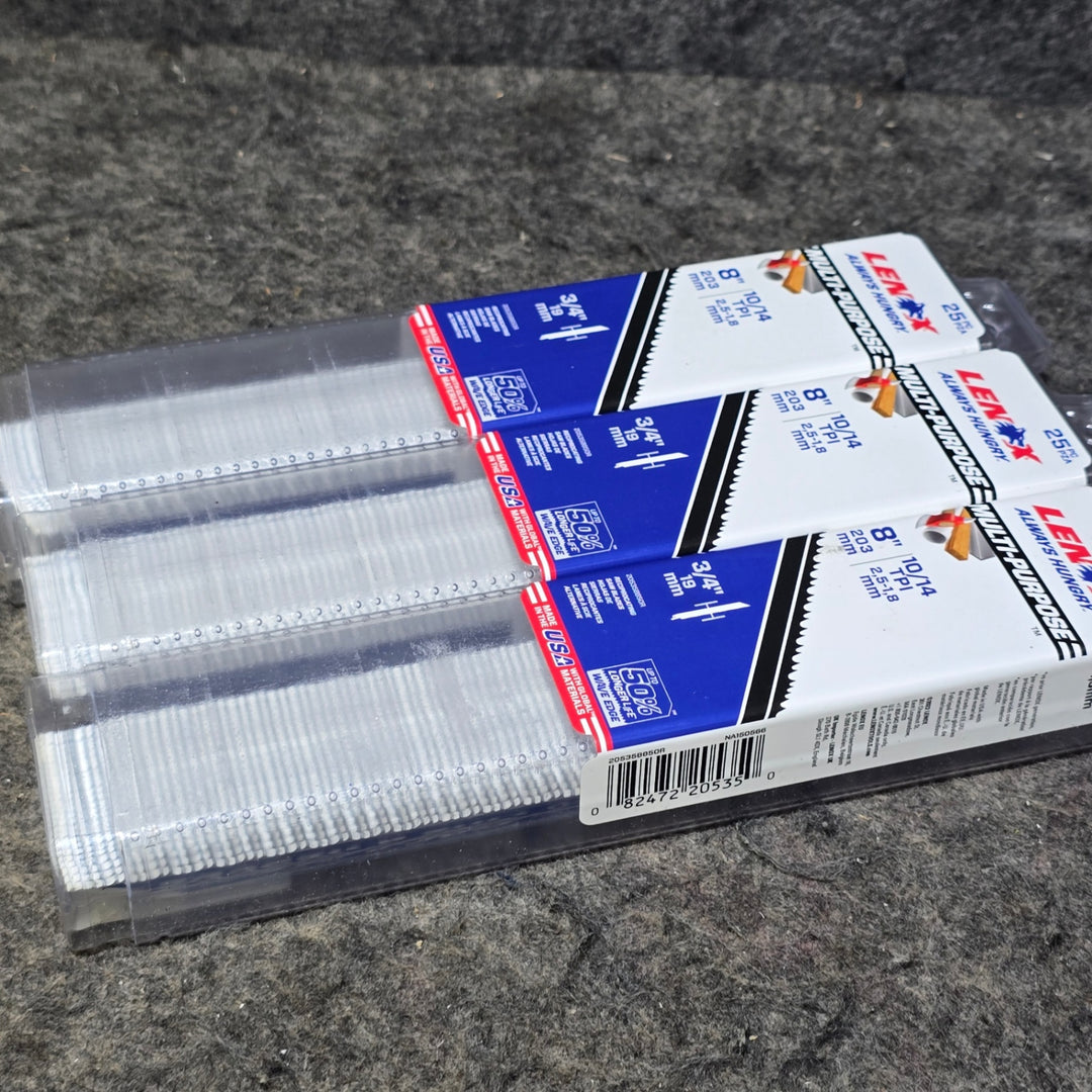 【未使用未開封品・3パックまとめ売り！】レノックス(LENOX) 200mm セーバーソーブレード 25枚入 20535B850R【桶川店】