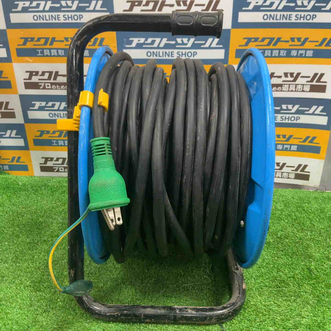 ◇日動 電工ドラム 防雨ELB付 NPW-EB33 30ｍ コードリール【草加店】