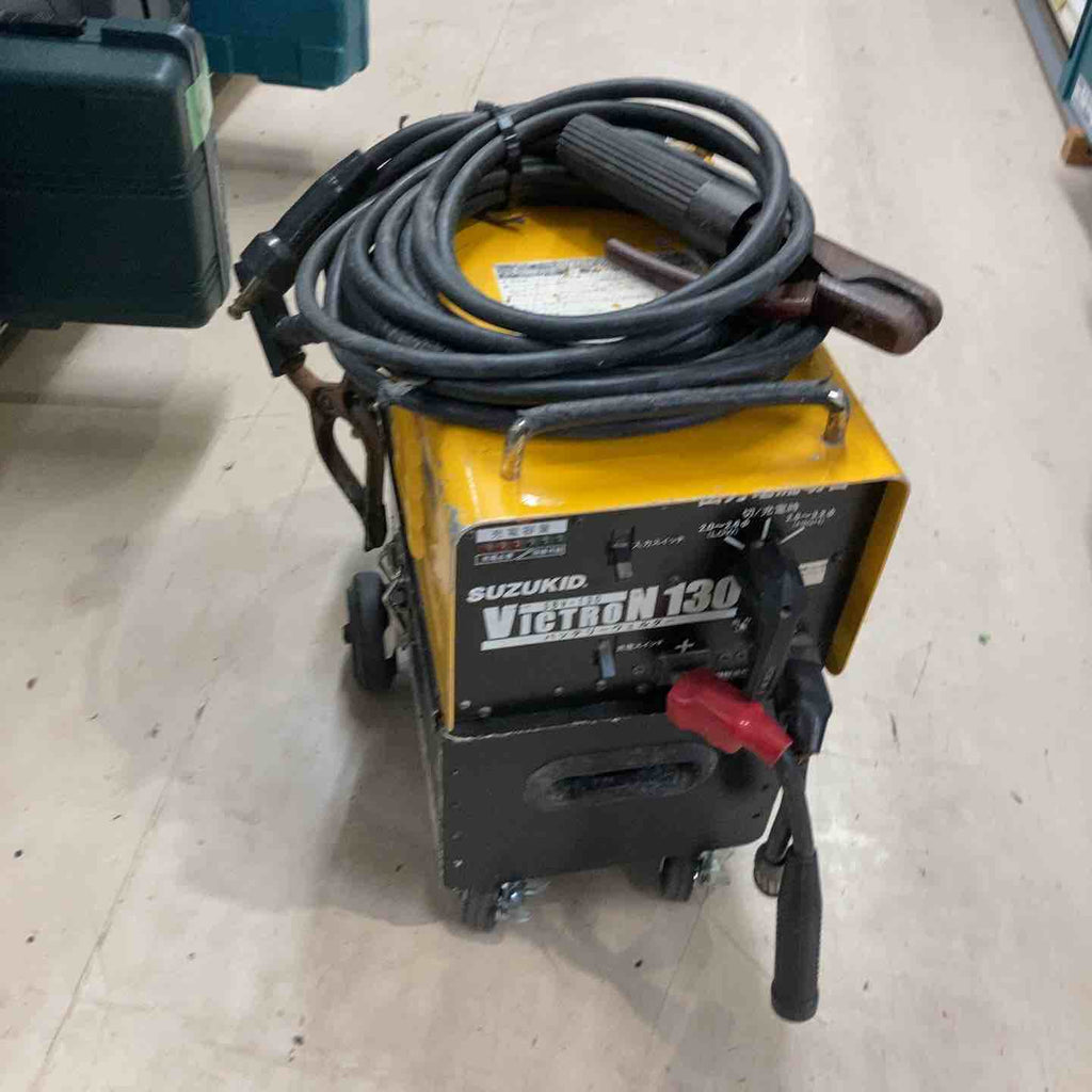suzukid 溶接機 victron 130 advance-130 バッテリーウェルダー アーク溶接機 100v(D3747axxY) スター電器 バッテリー溶接機 ヴィクトロン130＋2次元側コード付セット