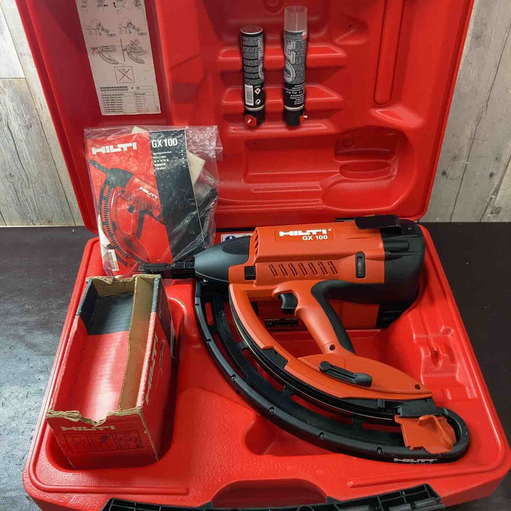 【中古品】ヒルティ(HILTI) ガス式鋲打機 GX100 ガス・ピン付属【東大和店】