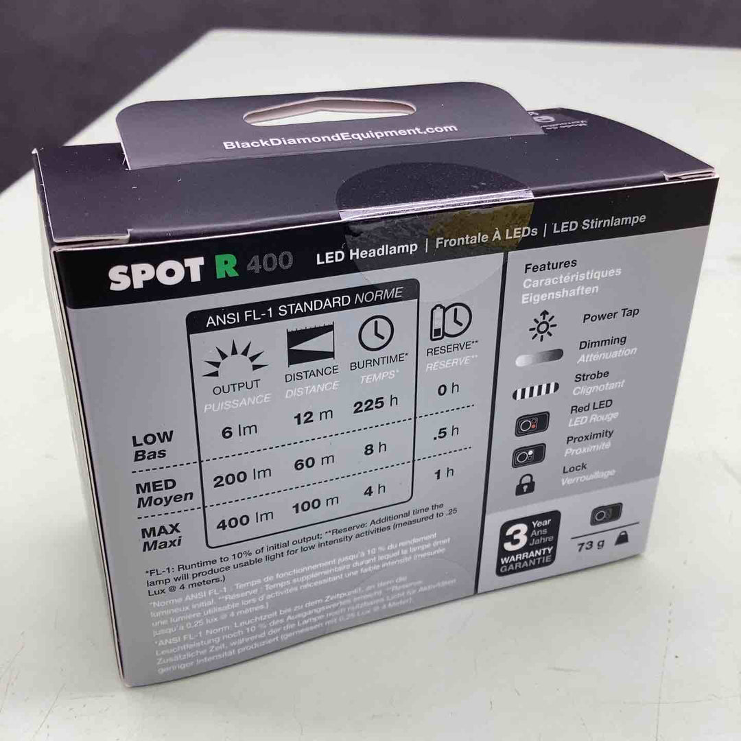 Black Diamond スポット400-R グラファイト【越谷店】