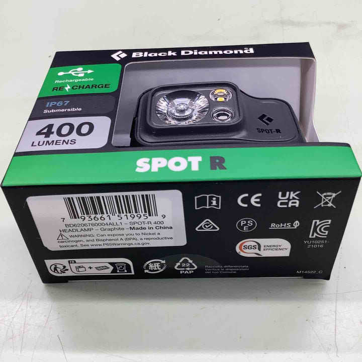 Black Diamond スポット400-R グラファイト【越谷店】