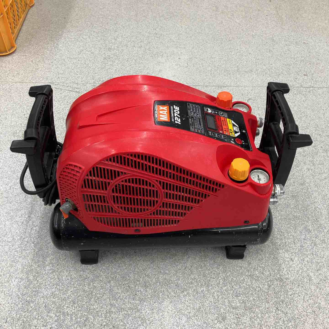 【ジャンク品】★マックス(MAX) エアコンプレッサー AK-HL1270E_レッド 保証なし【八潮店】