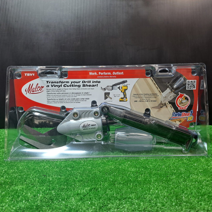 MALCO ターボシャー VC TSV1 V54405R 電動金切り鋏 板金鋏 若井産業 長刃 六角軸【岩槻店】