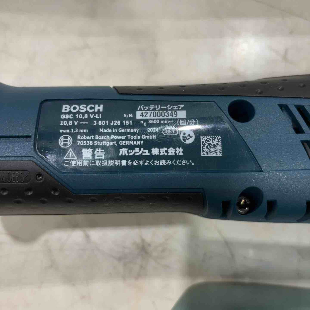 ◇ボッシュ(BOSCH) バッテリーシェア GSC10.8V-LIN2 コードレスシャー【川口店】