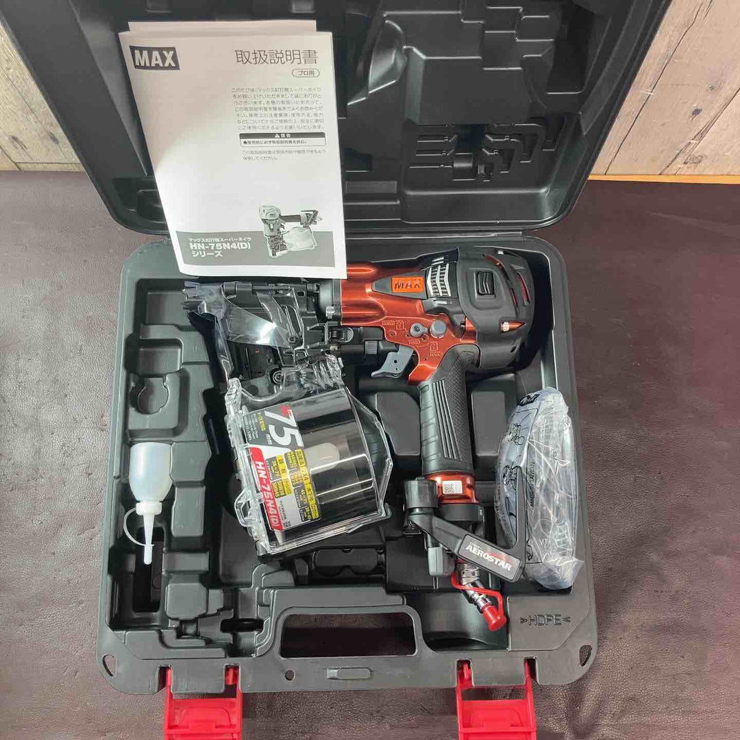 【未使用品(店頭展示品)】 マックス(MAX) 高圧エア釘打ち機 HN-75N4(D)-R 【東大和店】
