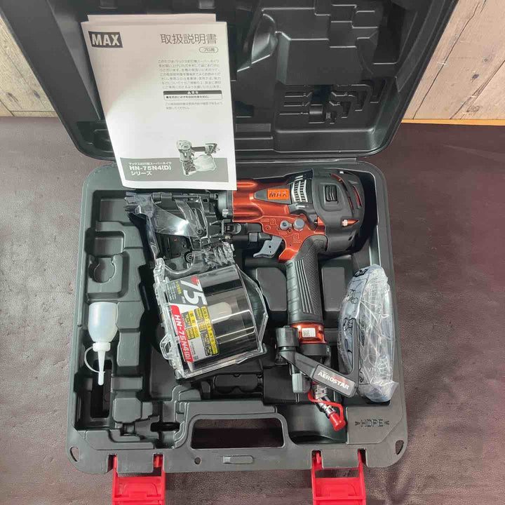【未使用品(店頭展示品)】 マックス(MAX) 高圧エア釘打ち機 HN-75N4(D)-R 【東大和店】