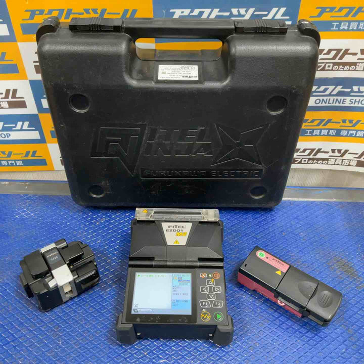 古河電工 FITEL 簡易2心融着機 EZD01M2 ホットストリッパ ファイバカッタセット 通電確認のみ【草加店】
