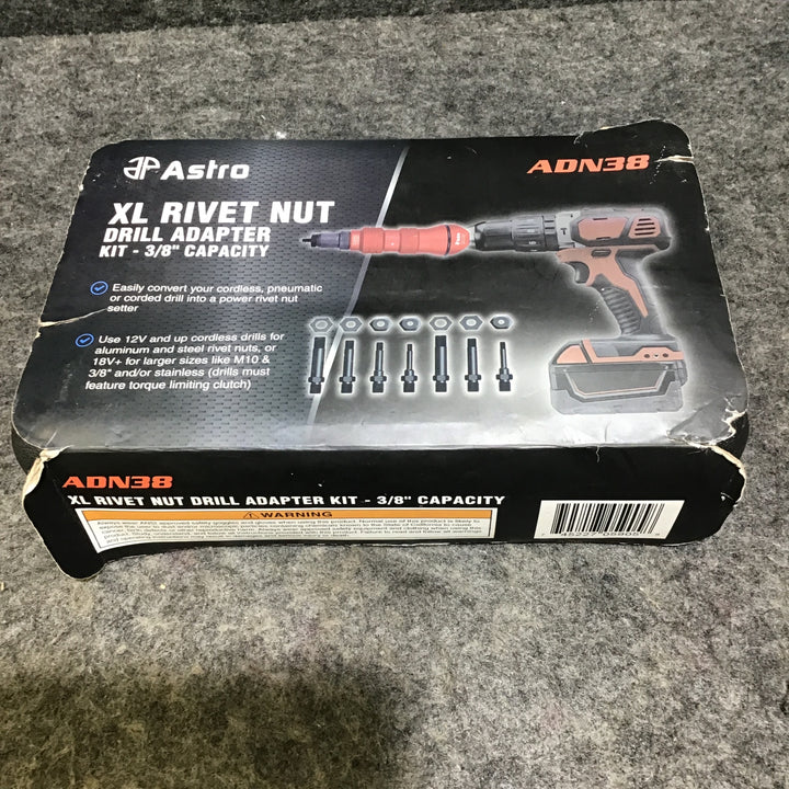 【美品】Astro Pneumatic Tool XL リベットナットドリルアダプター3/8" ADN38【桶川店】