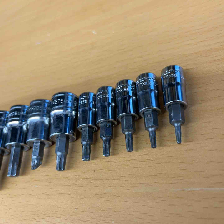 12個セットSnap-on スナップオン トルクスソケット 1/4・3/8 FTX55E/50E/47E/45E/40E/30E/27E/25E/20E/15E/10E/8E 【越谷店】