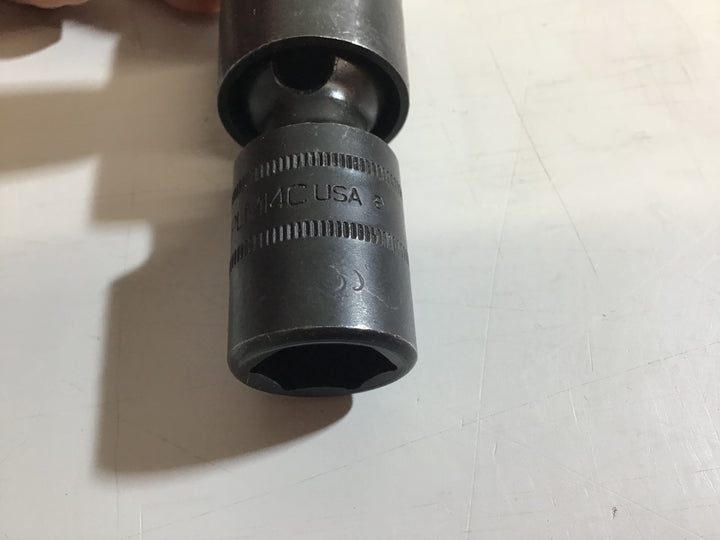 【中古品】スナップオン 14mm インパクト用ソケット 差込み角:1/2インチ スイブル ショート 6ポイント IPLM14C【戸田店】