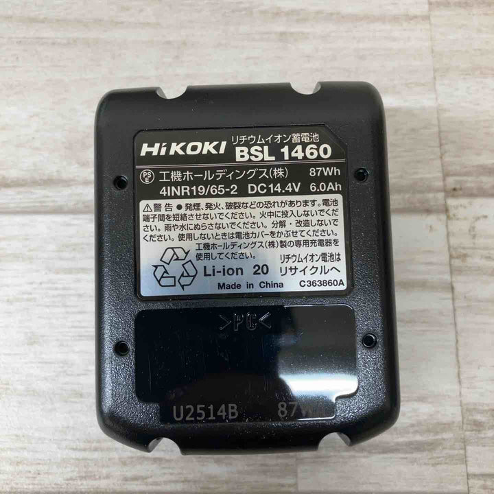 【未使用品】純正 ハイコーキ HIKOKI リチウムイオンバッテリー 14.4V/6.0Ah BSL1460【柏店】