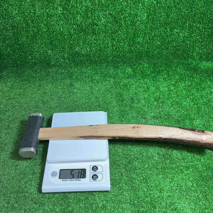 【未使用品】 道心斎正行 木目 黒 玄翁 (四角) 正行作柄付 柄込み役520g 【藤沢店】